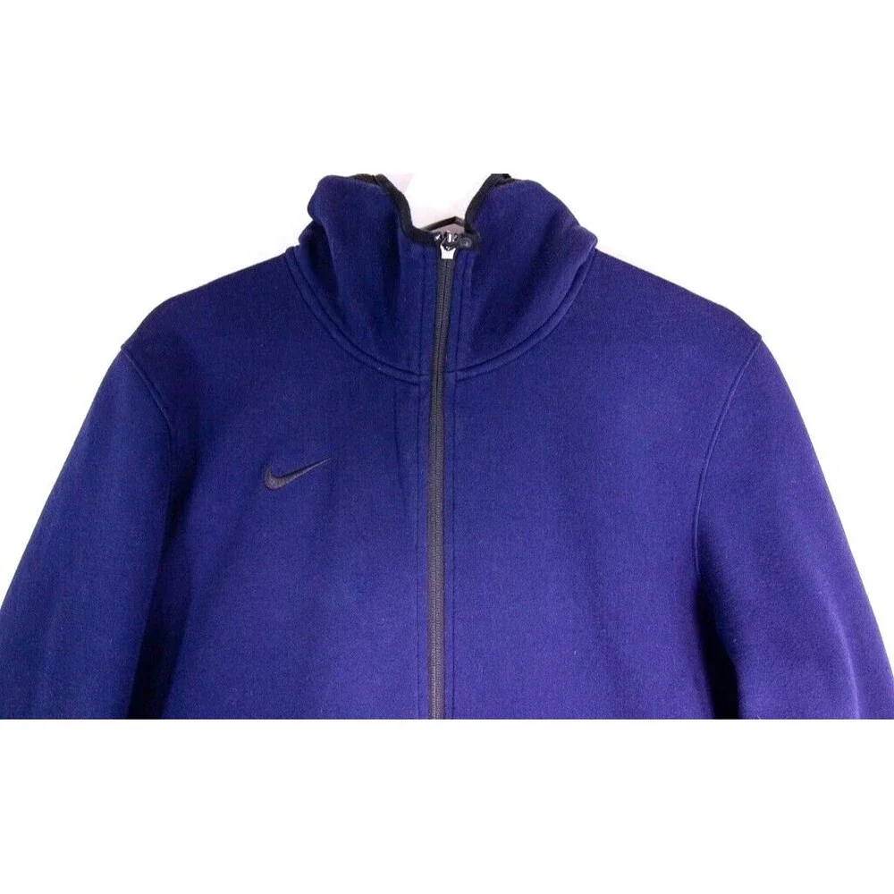 Nike Dri-Fit Mens Basketball Full-Zip Hoodie Navy Blue Large